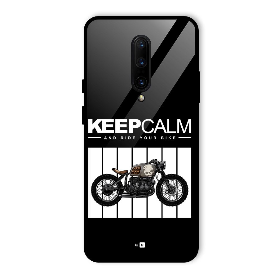 Keeps Calm Glass Back Case for OnePlus 7 Pro