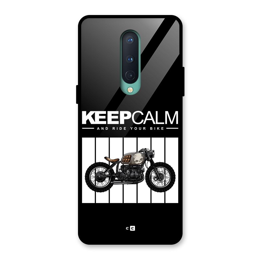 Keeps Calm Glass Back Case for OnePlus 8