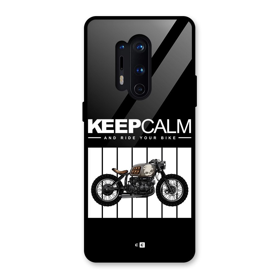 Keeps Calm Glass Back Case for OnePlus 8 Pro