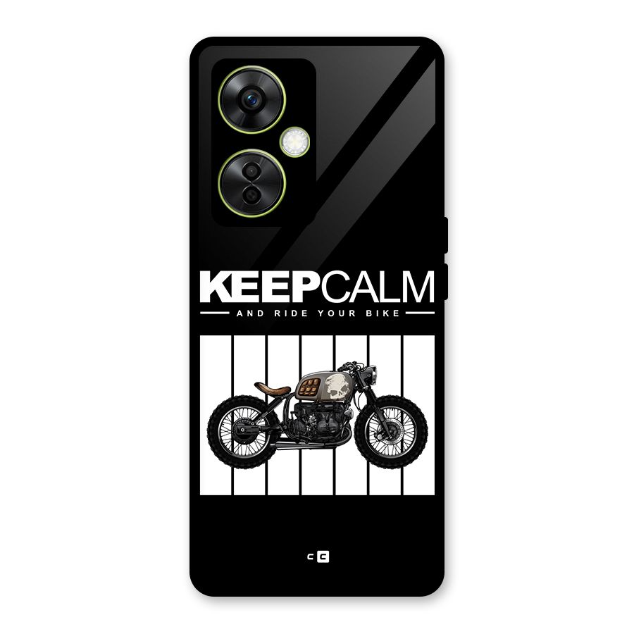 Keeps Calm Glass Back Case for OnePlus Nord CE 3 Lite