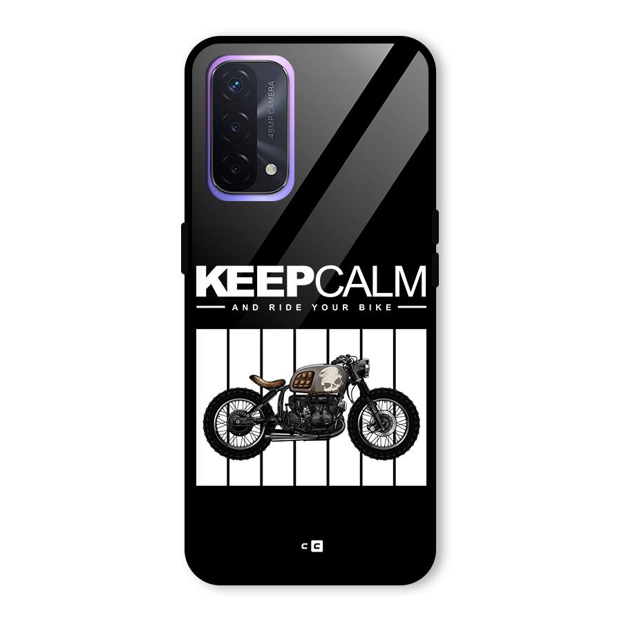 Keeps Calm Glass Back Case for Oppo A74 5G