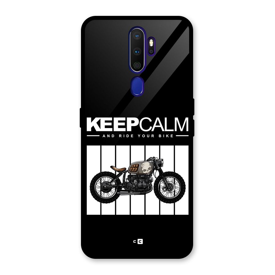 Keeps Calm Glass Back Case for Oppo A9 (2020)