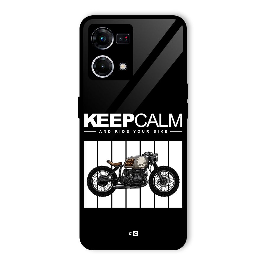 Keeps Calm Glass Back Case for Oppo F21s Pro 4G