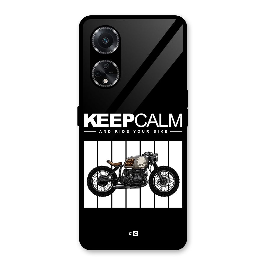 Keeps Calm Glass Back Case for Oppo F23