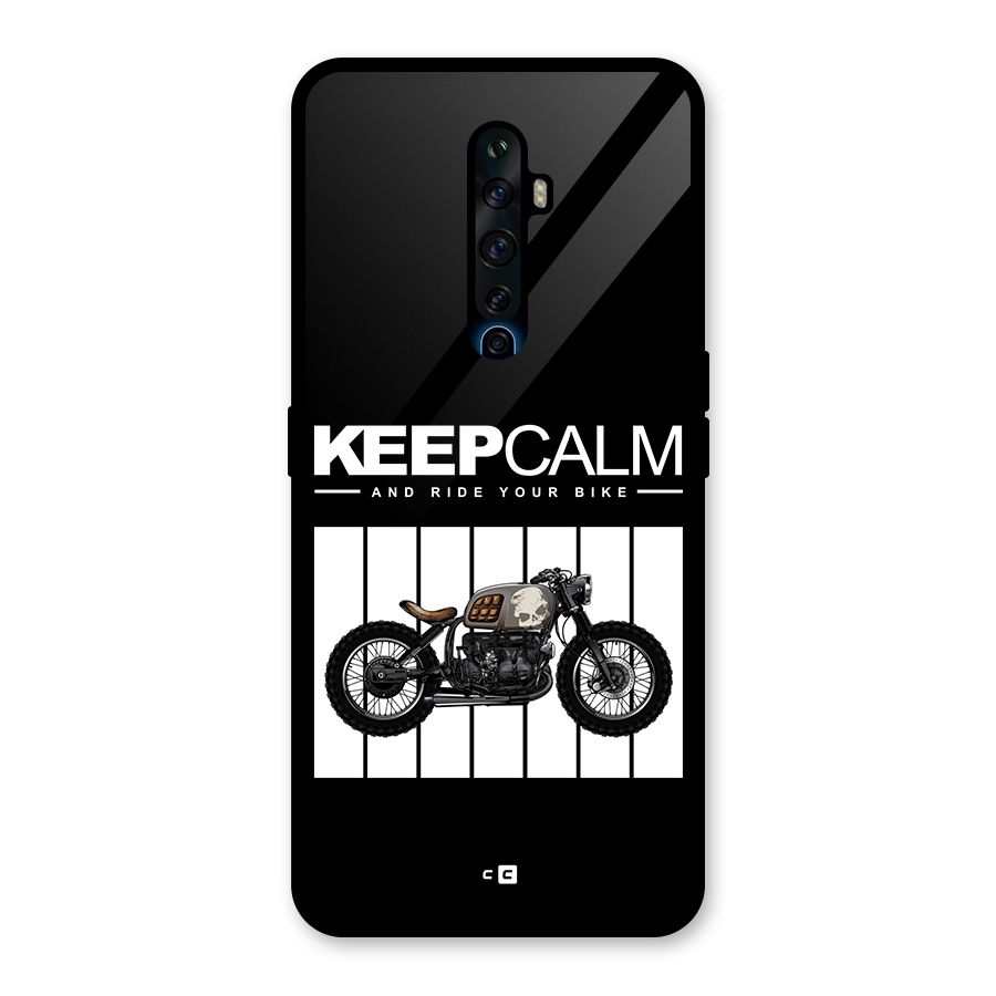Keeps Calm Glass Back Case for Oppo Reno2 Z