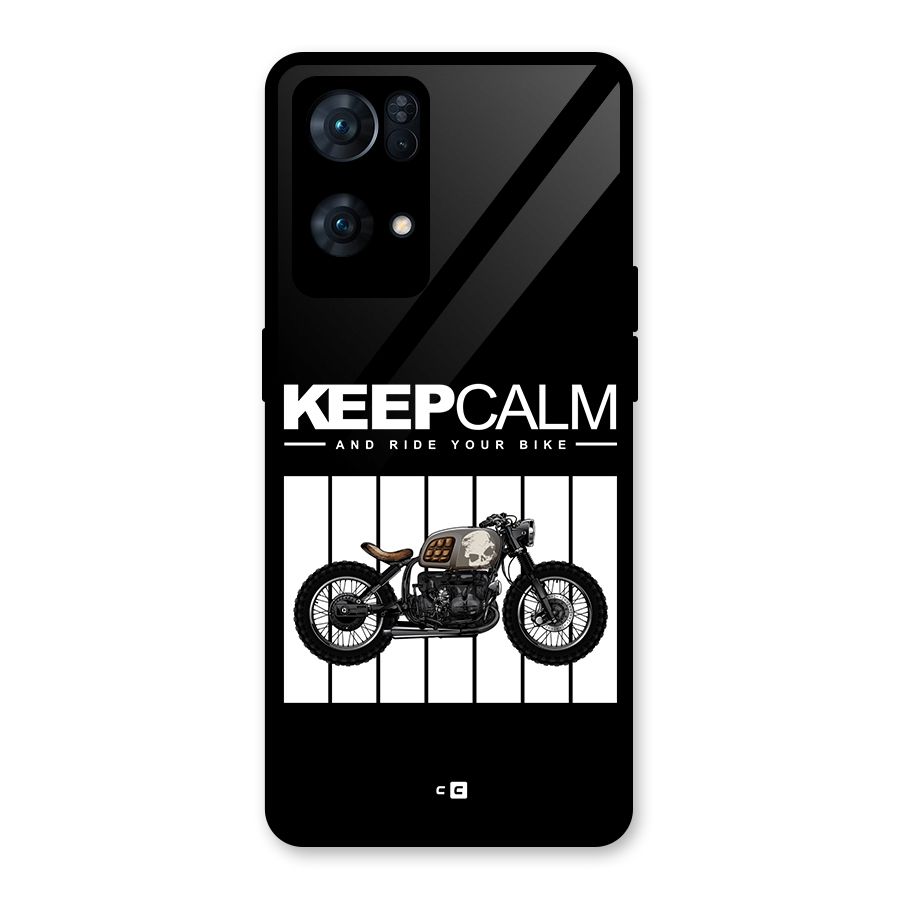 Keeps Calm Glass Back Case for Oppo Reno7 Pro 5G
