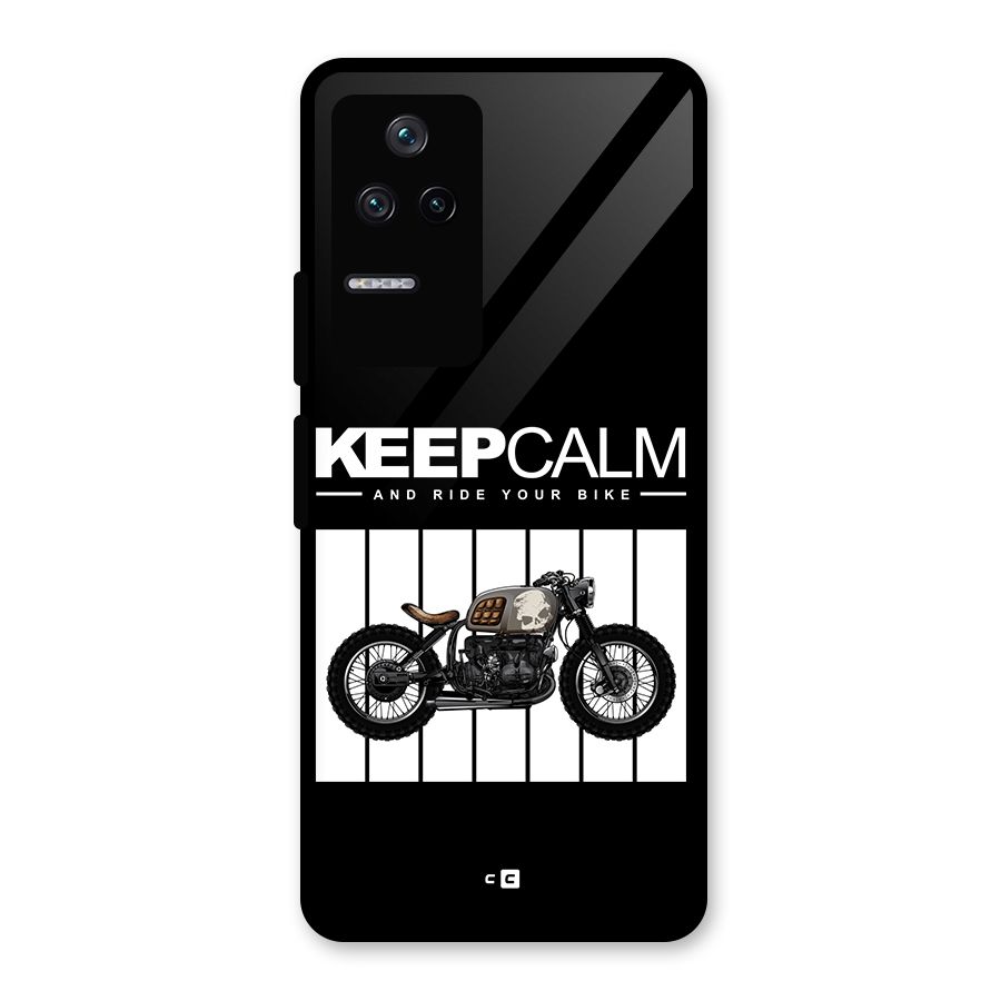 Keeps Calm Glass Back Case for Poco F4 5G