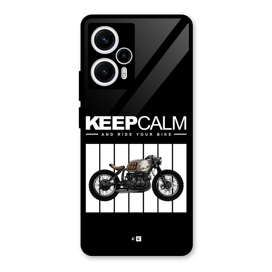 Keeps Calm Glass Back Case for Poco F5