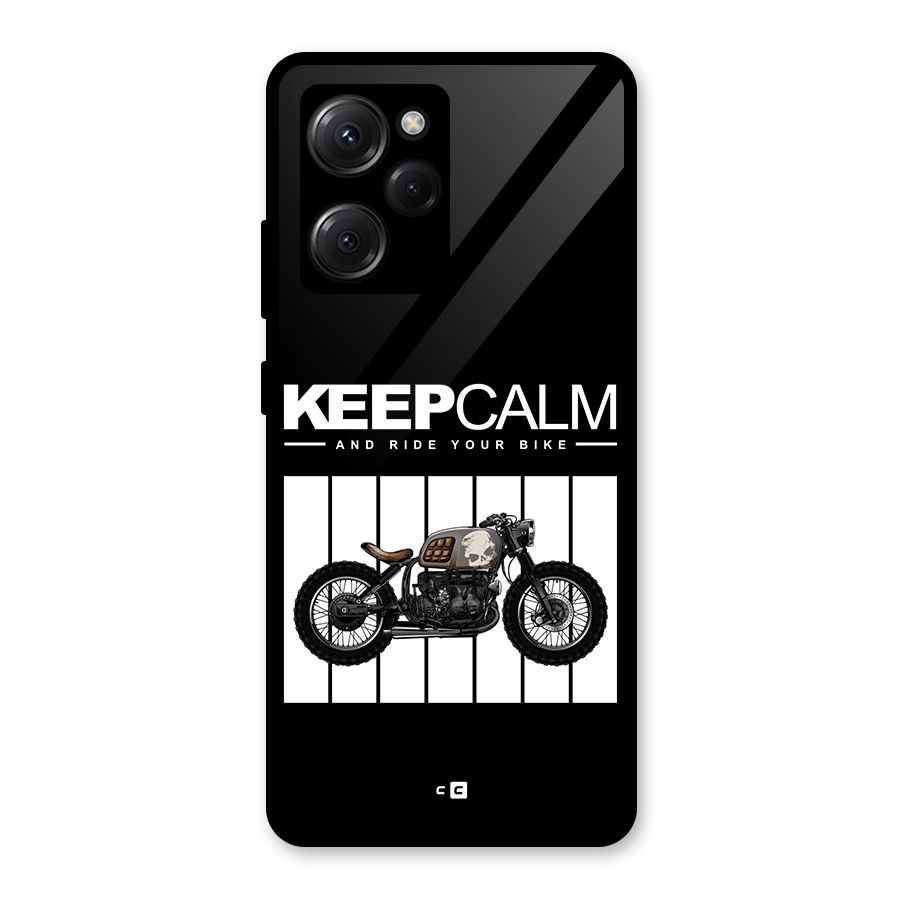 Keeps Calm Glass Back Case for Poco X5 Pro