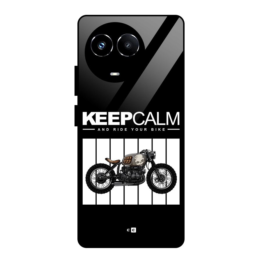 Keeps Calm Glass Back Case for Realme 11X