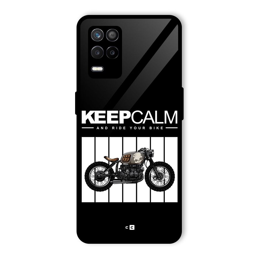 Keeps Calm Glass Back Case for Realme 8s 5G