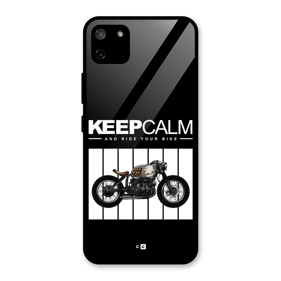 Keeps Calm Glass Back Case for Realme C11