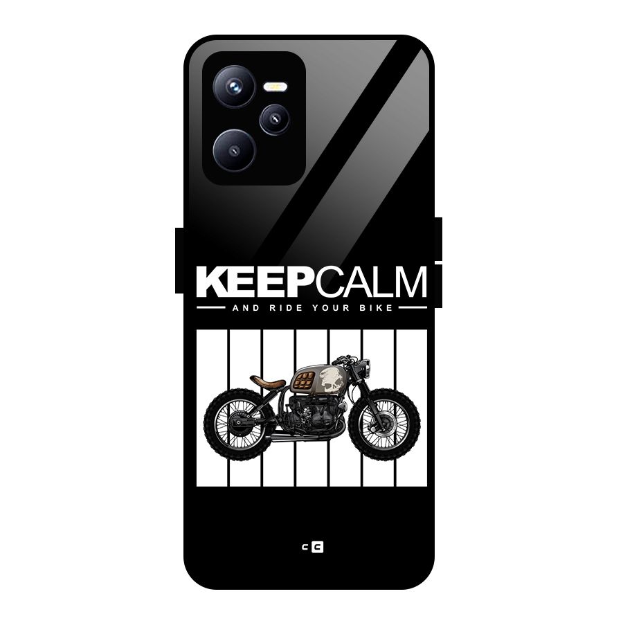 Keeps Calm Glass Back Case for Realme C35