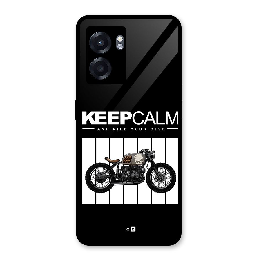 Keeps Calm Glass Back Case for Realme Narzo 50 5G