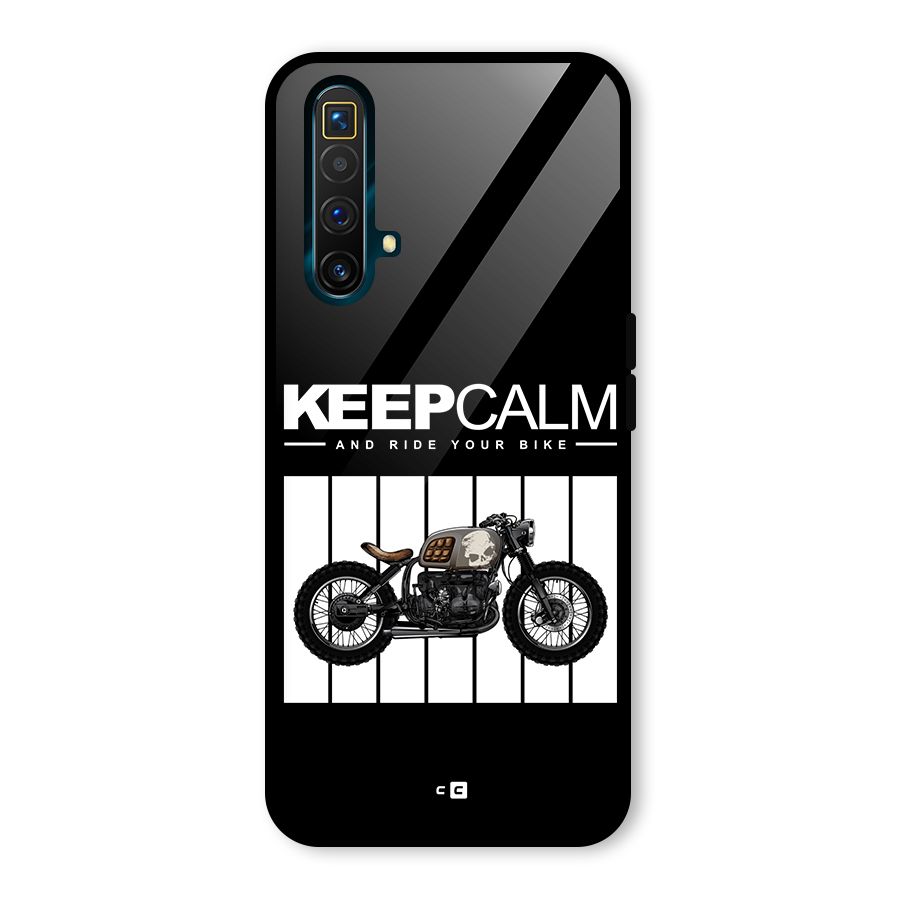 Keeps Calm Glass Back Case for Realme X3 SuperZoom