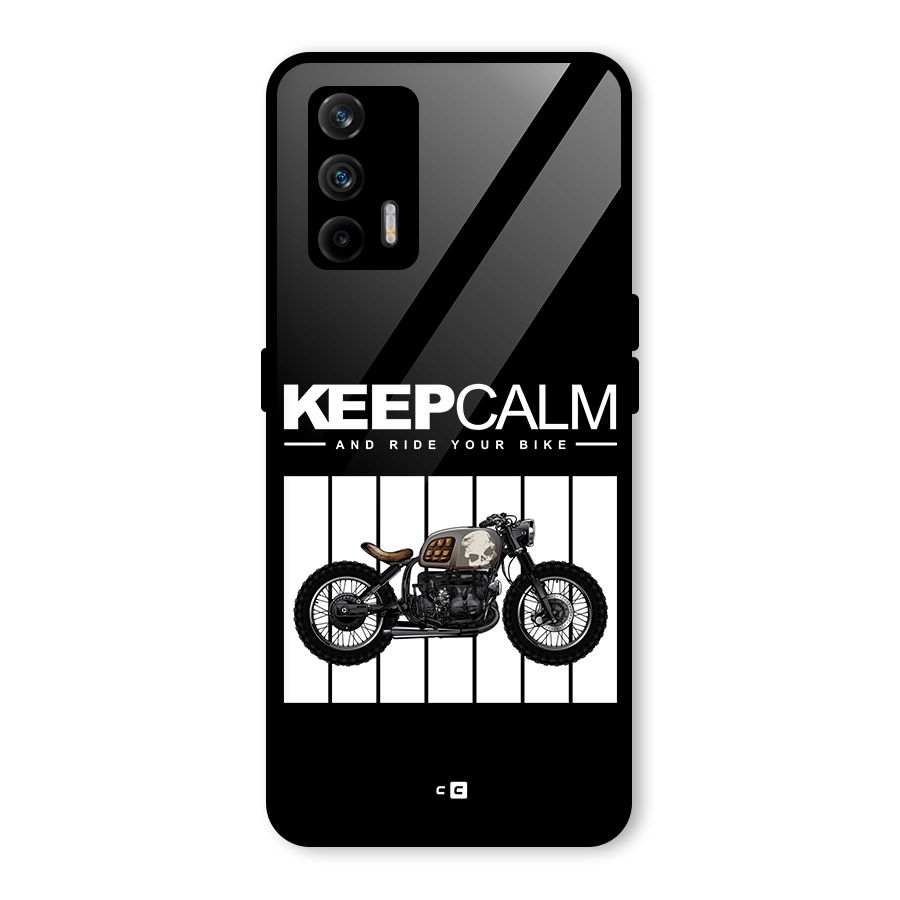 Keeps Calm Glass Back Case for Realme X7 Max