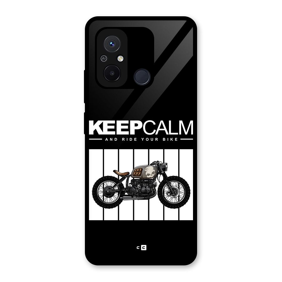 Keeps Calm Glass Back Case for Redmi 12C