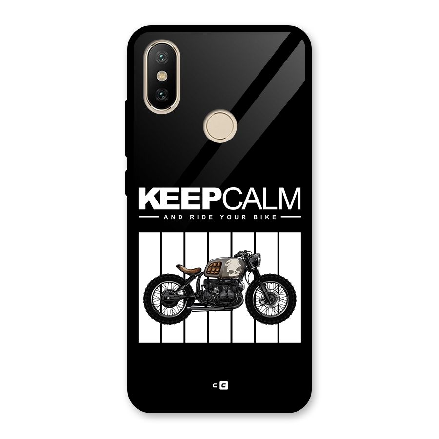 Keeps Calm Glass Back Case for Redmi A2