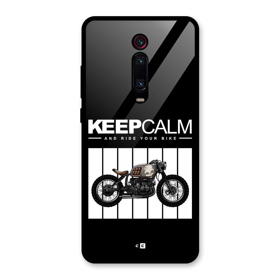Keeps Calm Glass Back Case for Redmi K20