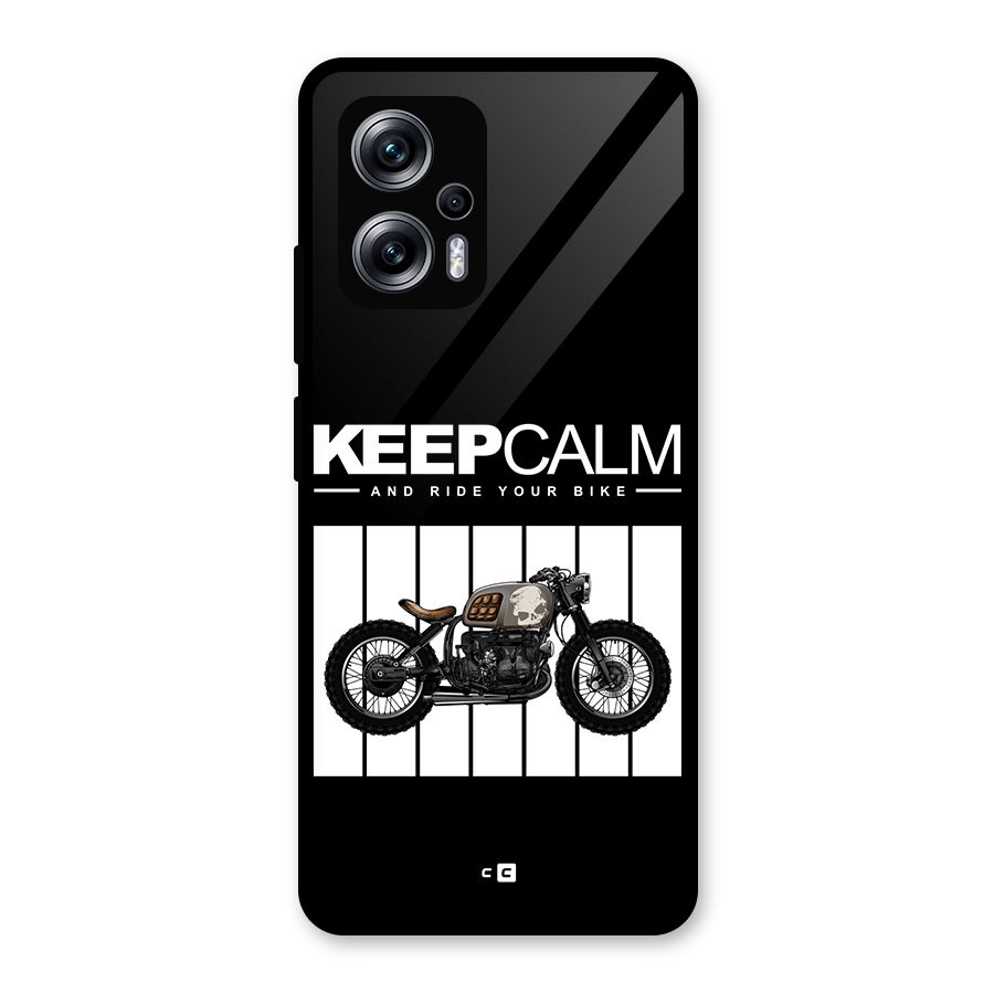 Keeps Calm Glass Back Case for Redmi K50i