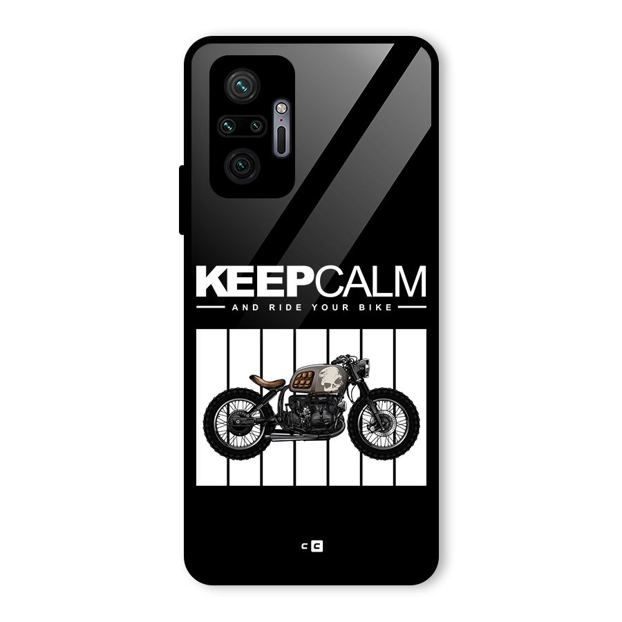 Keeps Calm Glass Back Case for Redmi Note 10 Pro