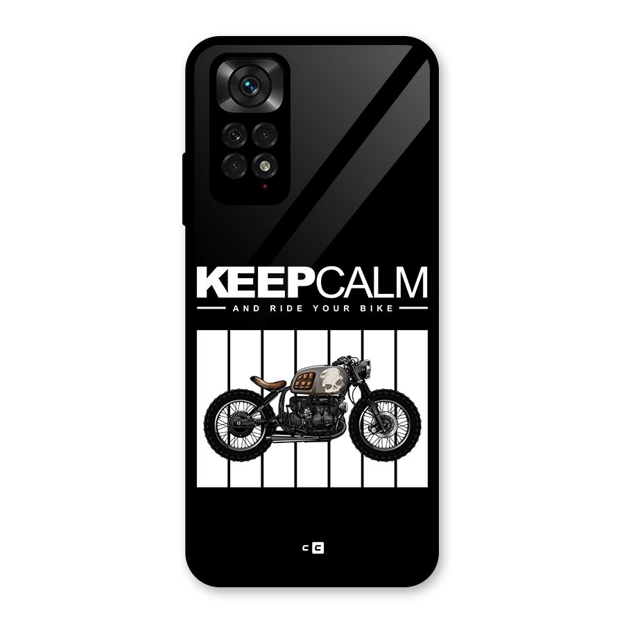 Keeps Calm Glass Back Case for Redmi Note 11