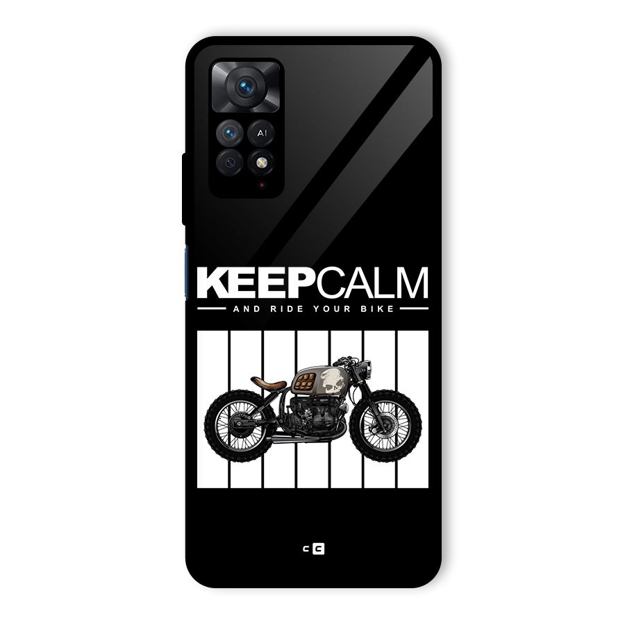 Keeps Calm Glass Back Case for Redmi Note 11 Pro Plus 5G