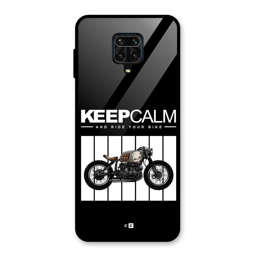 Keeps Calm Glass Back Case for Redmi Note 9 Pro