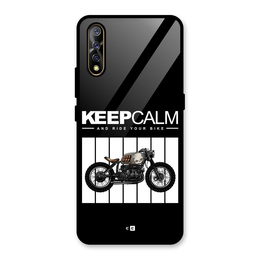 Keeps Calm Glass Back Case for Vivo S1