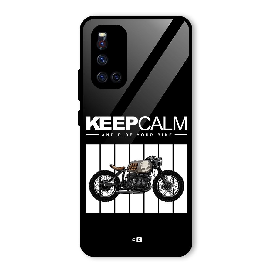 Keeps Calm Glass Back Case for Vivo V19