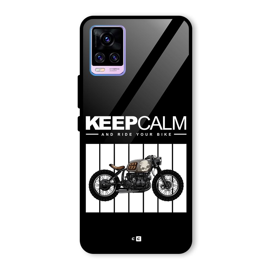 Keeps Calm Glass Back Case for Vivo V20 Pro