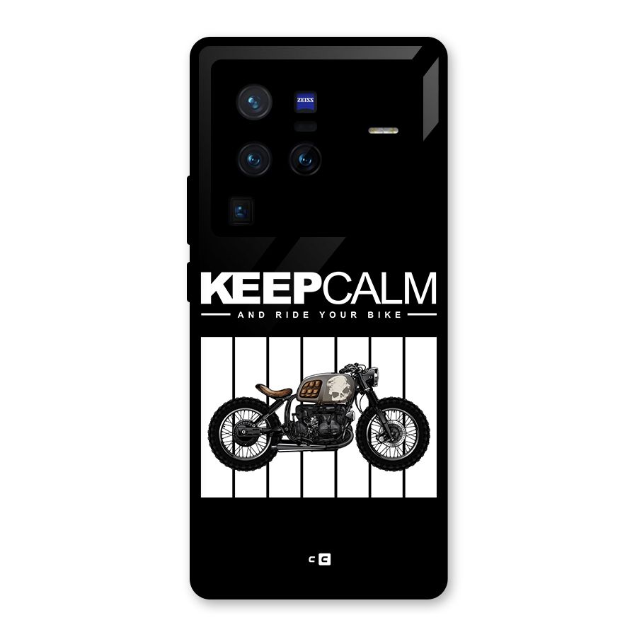 Keeps Calm Glass Back Case for Vivo X80 Pro
