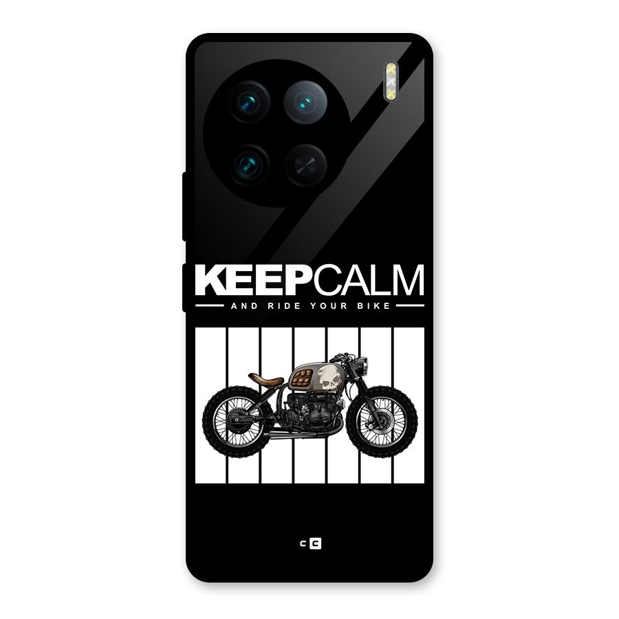 Keeps Calm Glass Back Case for Vivo X90 Pro