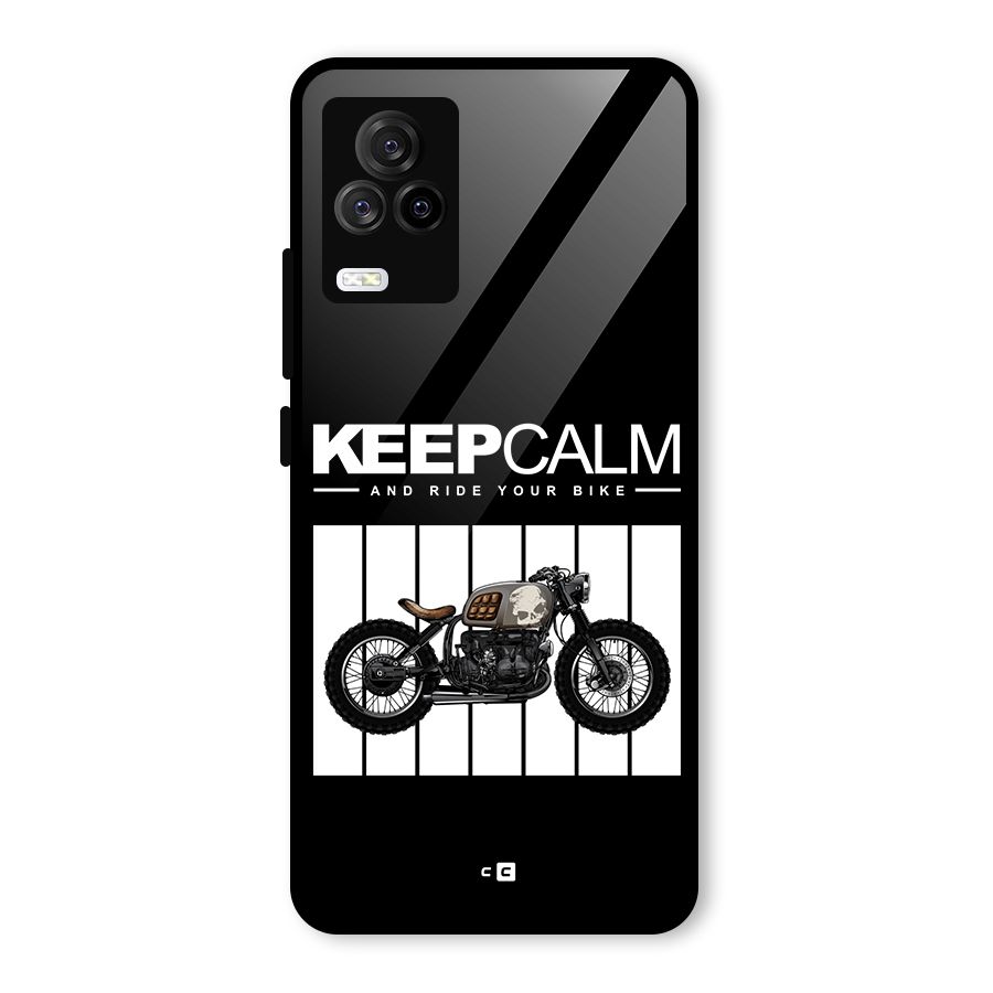 Keeps Calm Glass Back Case for Vivo iQOO 7 Legend 5G