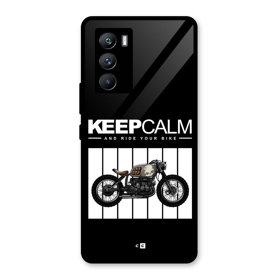 Keeps Calm Glass Back Case for Vivo iQOO 9 SE