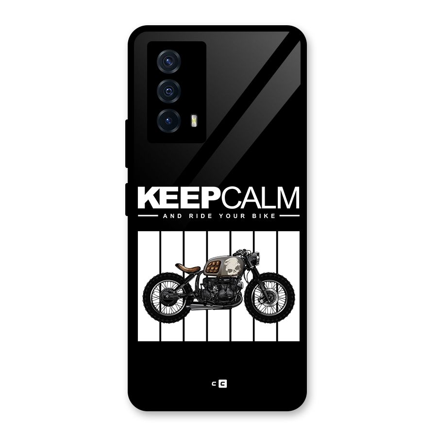 Keeps Calm Glass Back Case for Vivo iQOO Z5