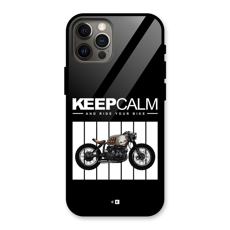 Keeps Calm Glass Back Case for iPhone 12 Pro