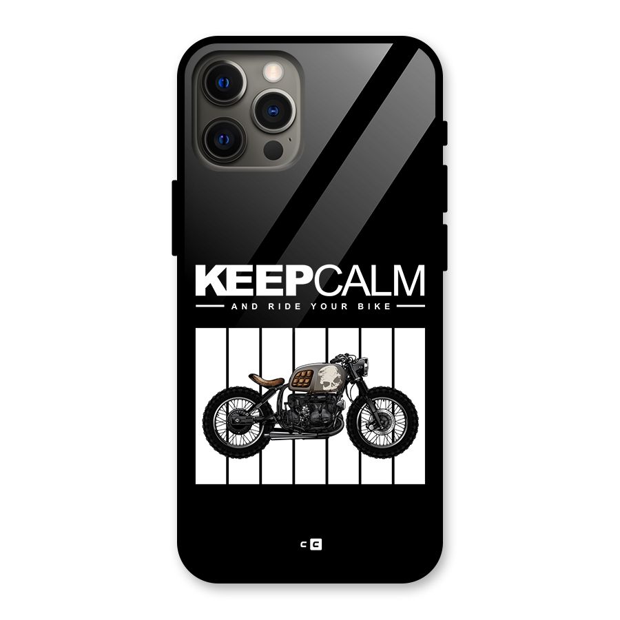 Keeps Calm Glass Back Case for iPhone 12 Pro Max