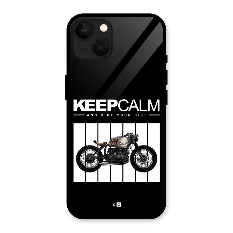 Keeps Calm Glass Back Case for iPhone 13