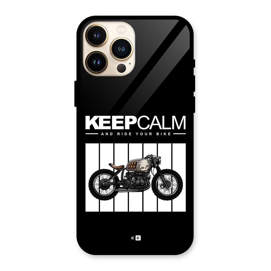 Keeps Calm Glass Back Case for iPhone 13 Pro Max