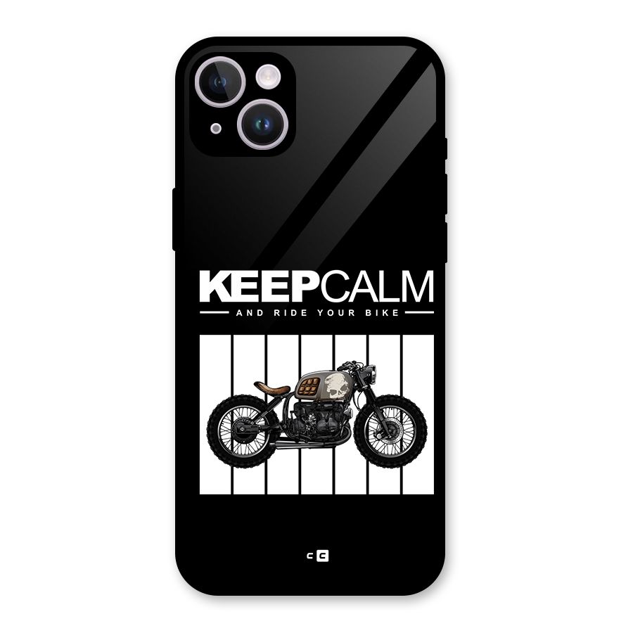 Keeps Calm Glass Back Case for iPhone 14 Plus