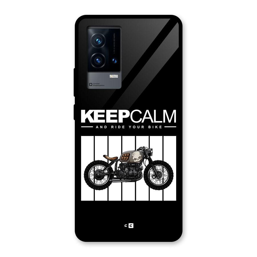 Keeps Calm Glass Back Case for iQOO 9 5G