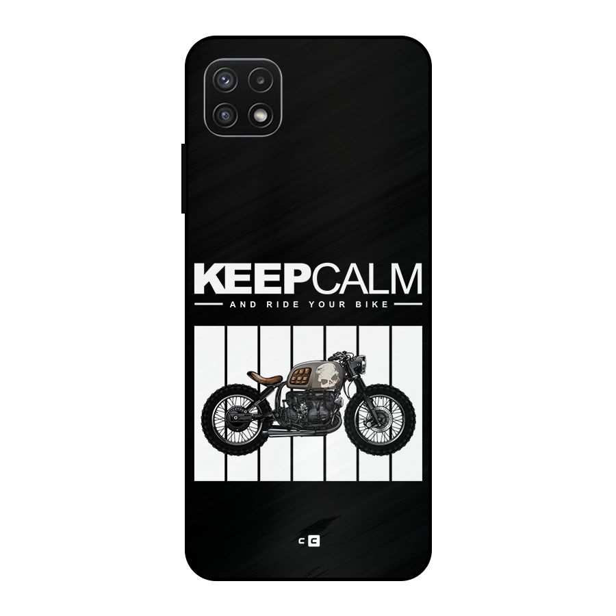 Keeps Calm Metal Back Case for Galaxy A22 5G