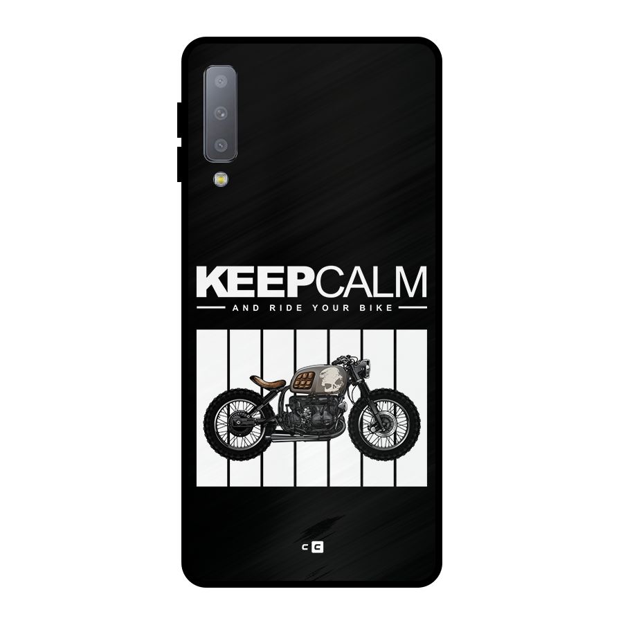 Keeps Calm Metal Back Case for Galaxy A7 (2018)
