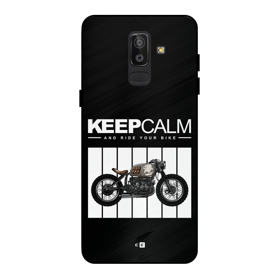 Keeps Calm Metal Back Case for Galaxy J8
