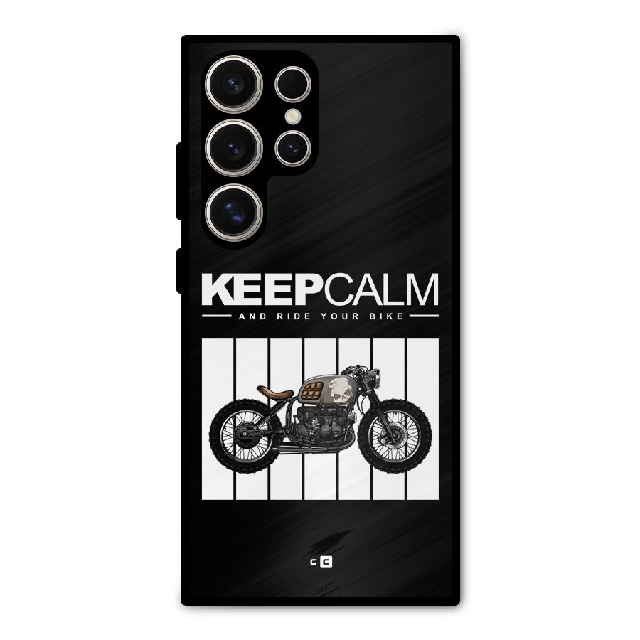 Keeps Calm Metal Back Case for Galaxy S24 Ultra