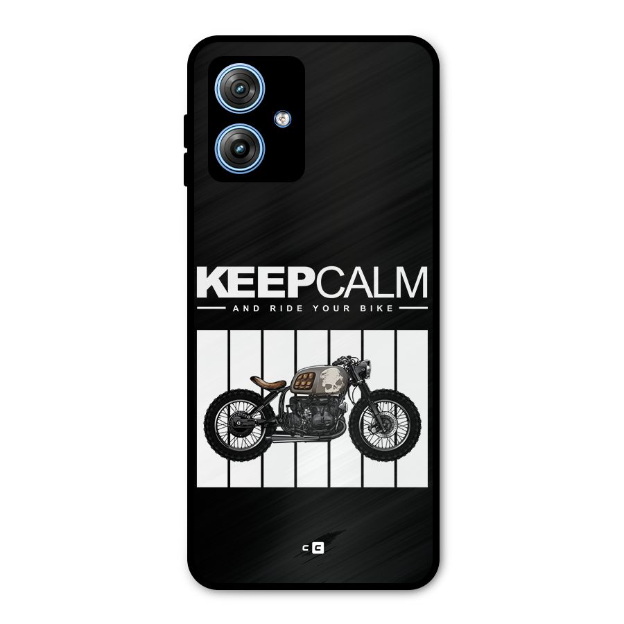 Keeps Calm Metal Back Case for Moto G54
