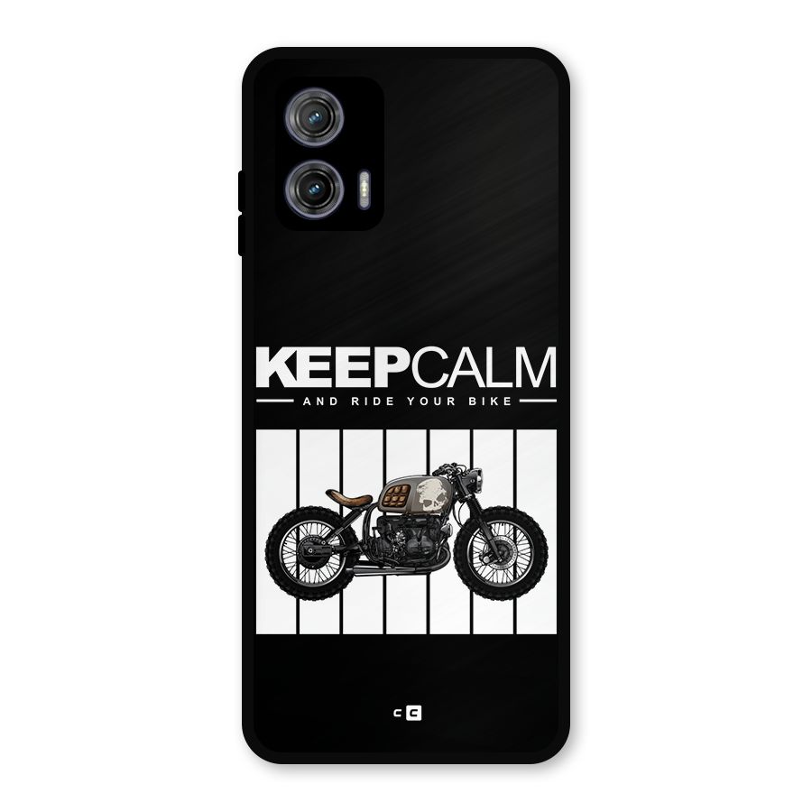 Keeps Calm Metal Back Case for Moto G73