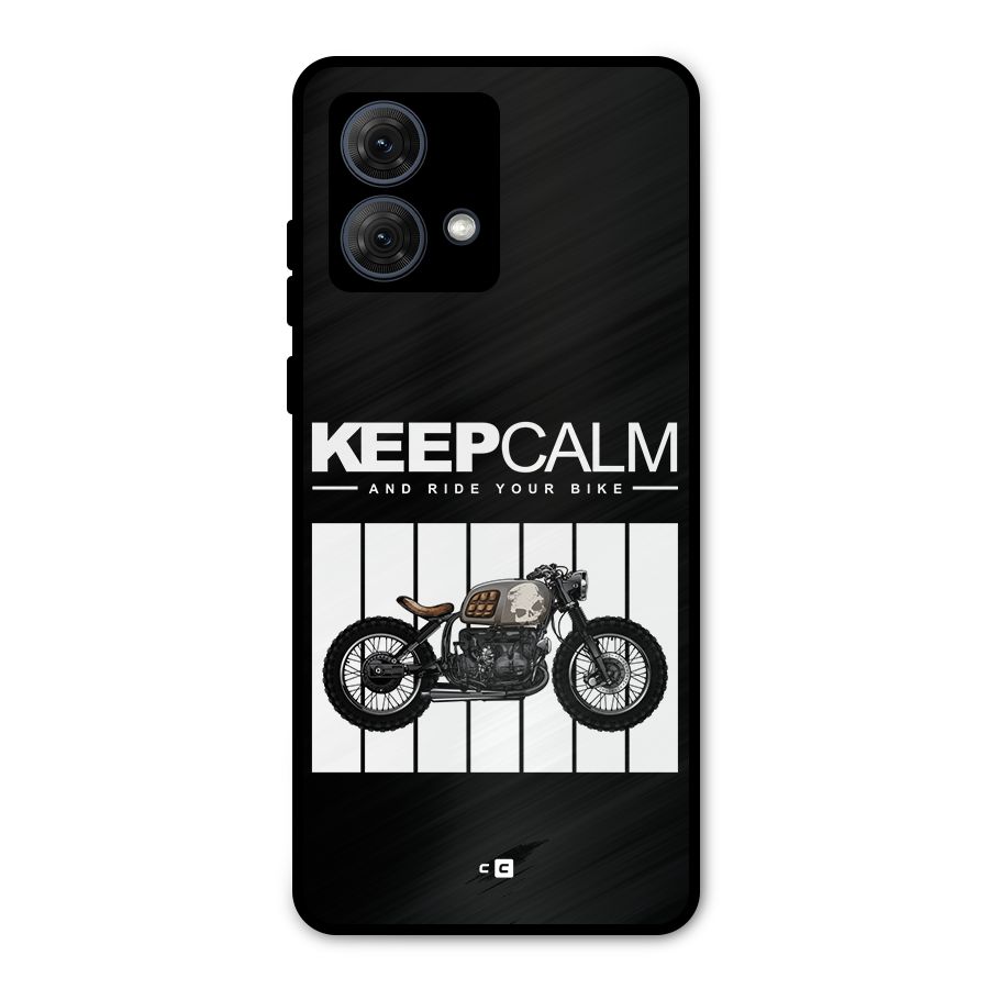 Keeps Calm Metal Back Case for Moto G84