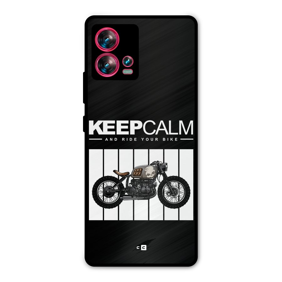 Keeps Calm Metal Back Case for Motorola Edge 30 Fusion